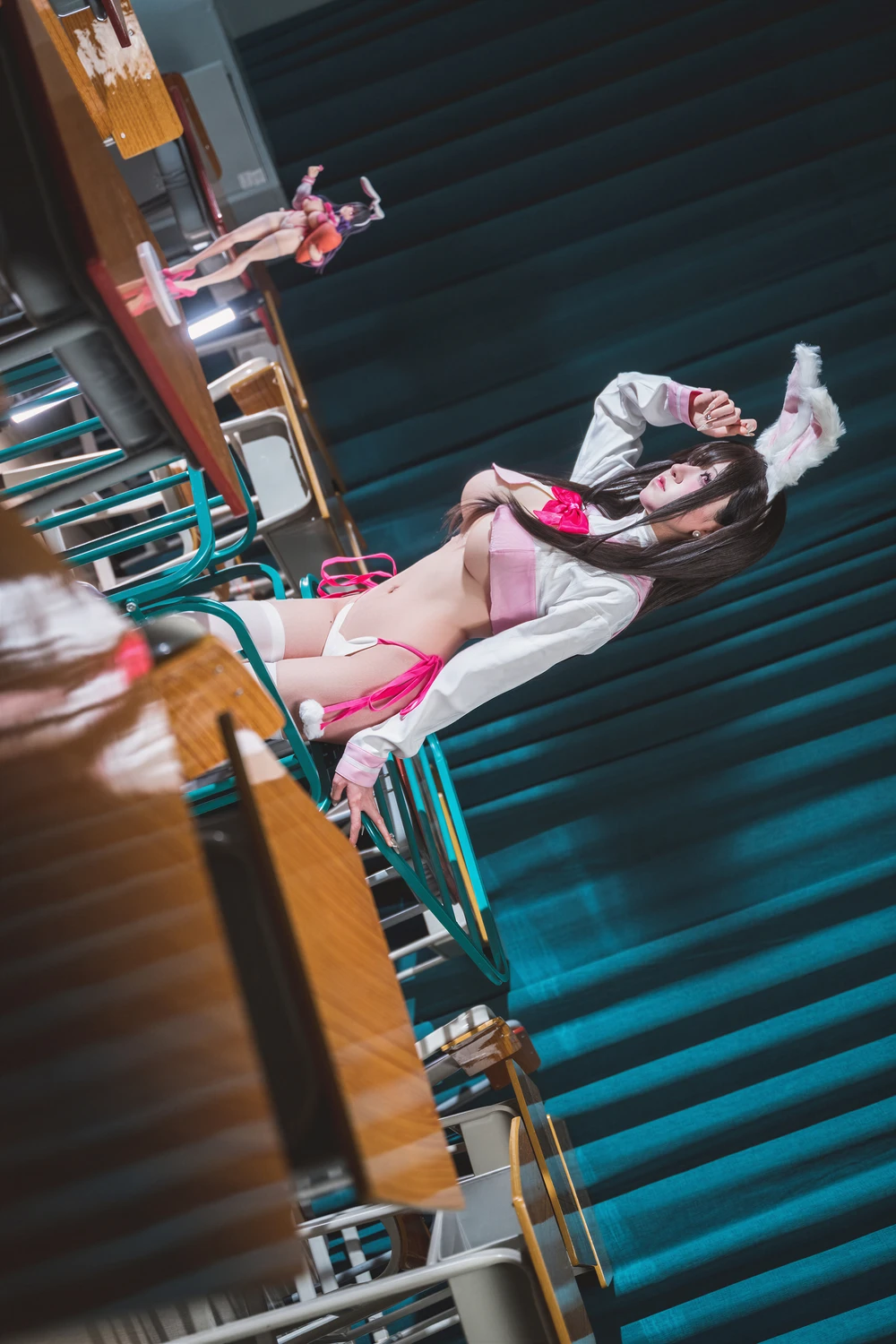 Cosplay 双木扶苏 – 蔚蓝档案 卯之樱 JK兔女郎 第26张图
