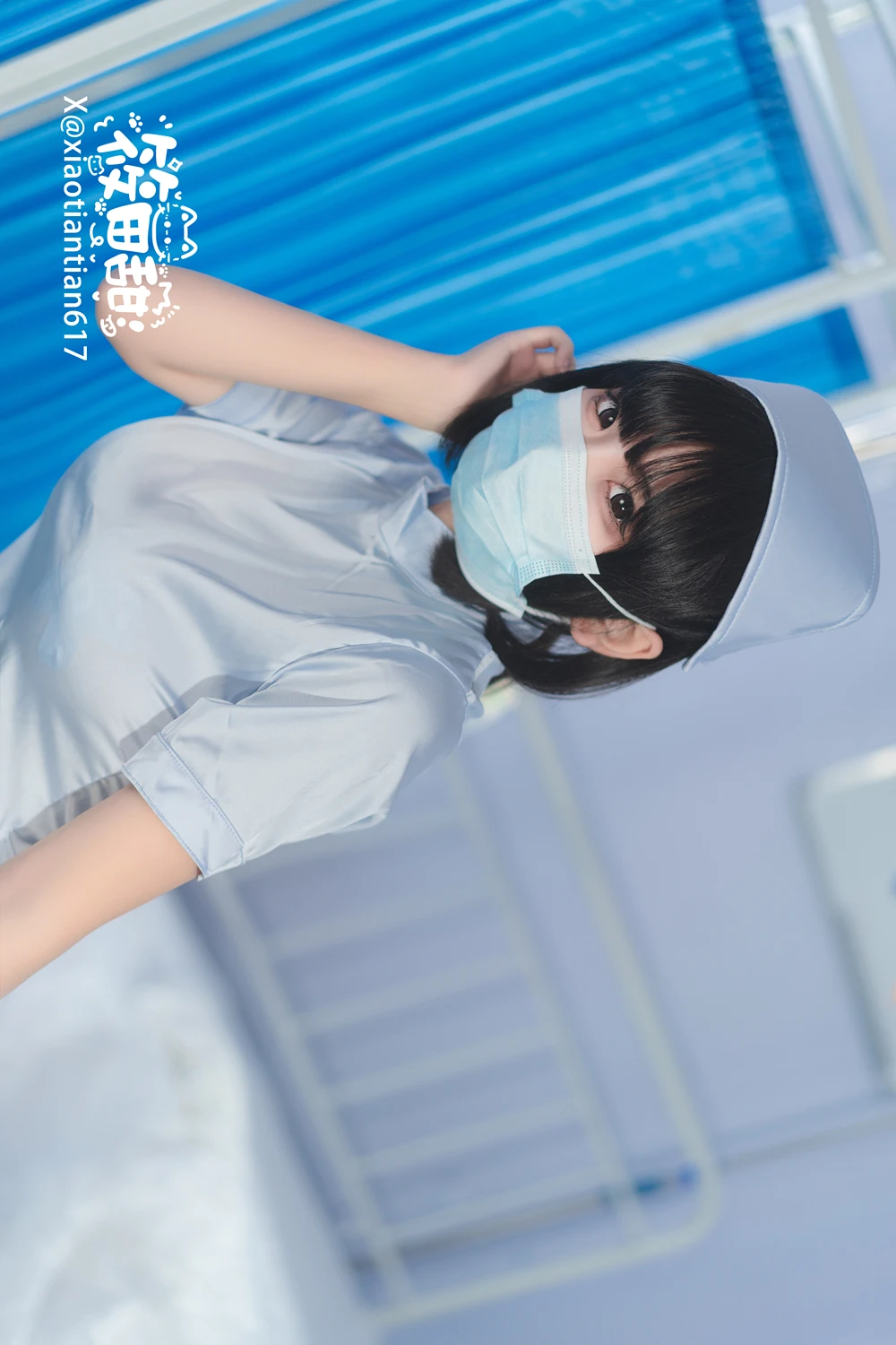 Cosplay 香草奶喵 – 蓝护士 第6张图